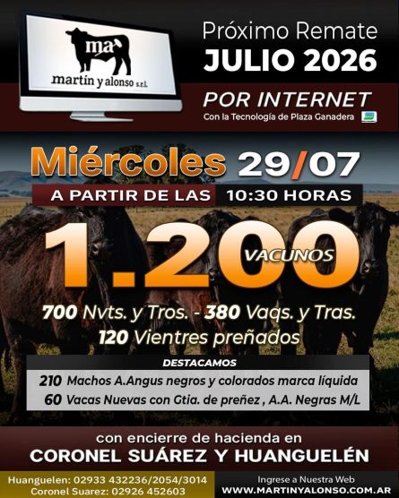 Martin y ALonso - Coronel Suarez - Miercoles 29 de Julio