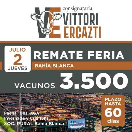 Vittori Ercazti - Bahia Blanca - Jueves 02 de Julio