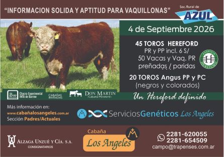 Los Angeles - Azul - Viernes 04 de Septiembre
