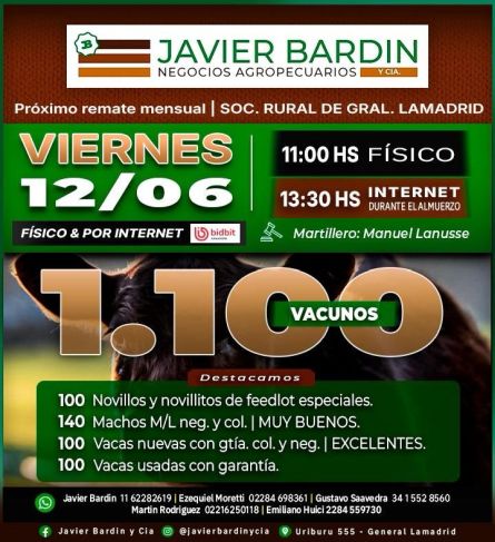 Javier Bardin - Lamadrid - Viernes 12 de Junio