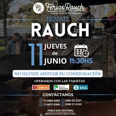 Ferias Rauch - Rauch - Jueves 11 de Junio