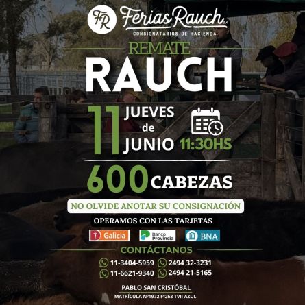Ferias Rauch - Rauch - Jueves 11 de Junio