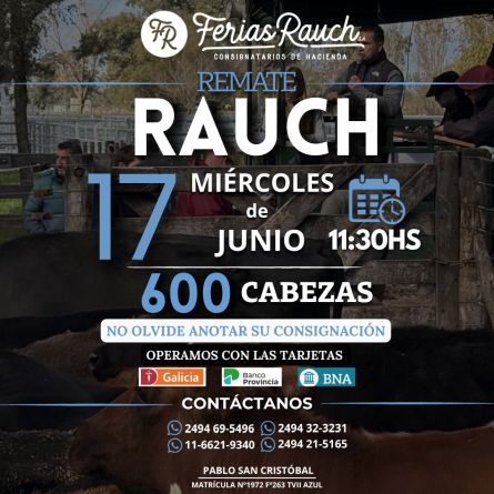 Ferias Rauch - Rauch - Jueves 11 de Junio
