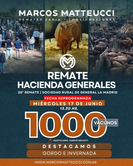Marcos Mateucci - La Madrid - Miercoles 10 de Junio