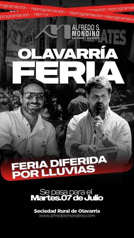Alfredo S Mondino - Olavarria - Lunes 22 de JUnio