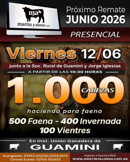 Martin y Alonso - Guamini - Viernes 12 de Junio