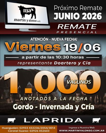 Martin y Alonso - Laprida - Viernes 19 de Junio