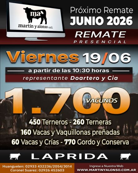 Martin y Alonso - Laprida - Viernes 19 de Junio