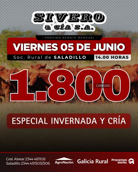 Sivero y Cia - Saladillo - Viernes 05 de JUnio