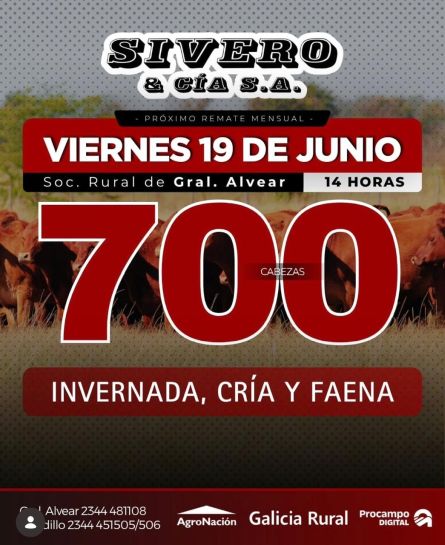 Sivero y CIa - Gral Alvear - VIernes 19 de Junio