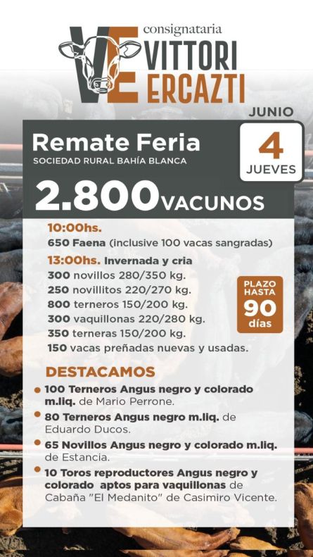 Vittori Ercazti - Bahia Blanca - JUeves 04 de Junio