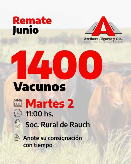 Arribere Ugarte - Rauch - Martes 02 de JUnio