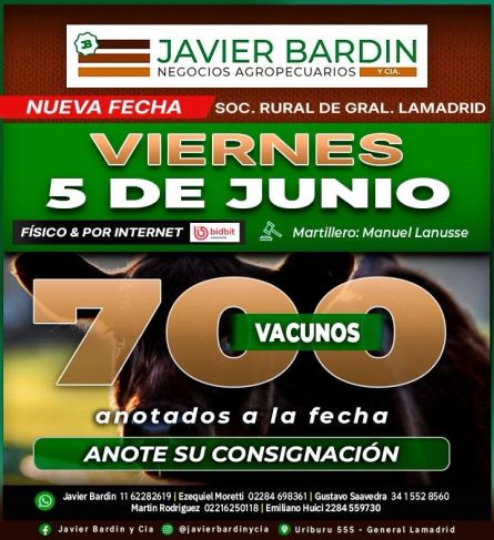 Javier Bardin - Lamadrid - Viernes 05 de Junio