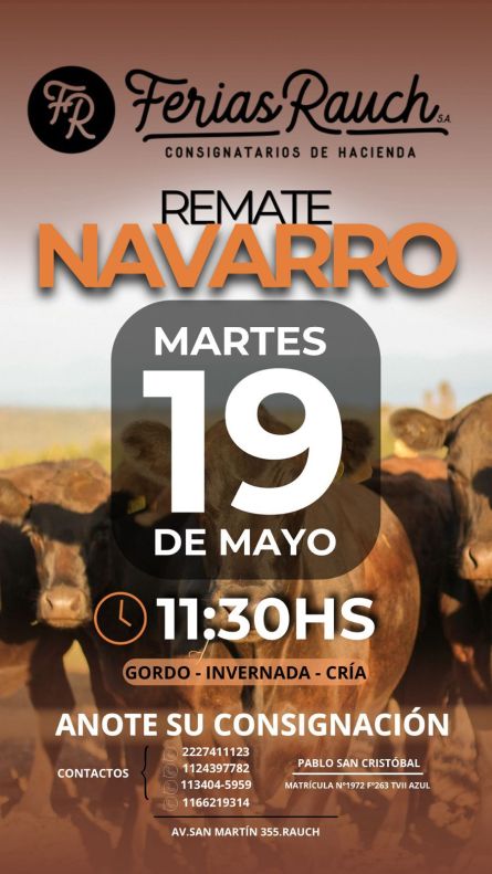 Ferias Rauch - Rauch - Martes 19 de Mayo