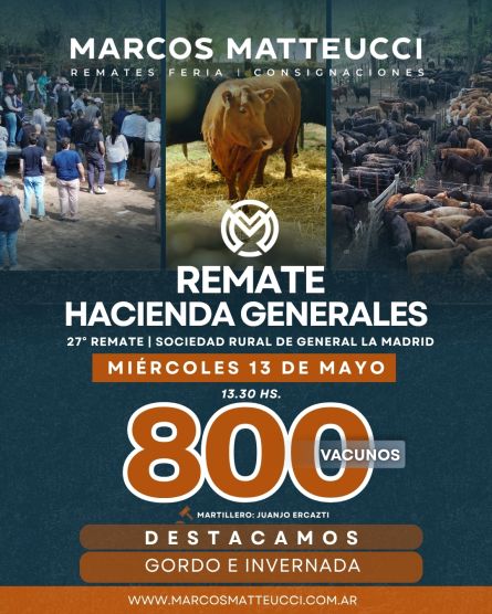Marcos Mateucci - La Madrid - Miercoles 13 de Mayo