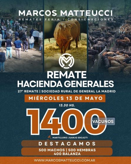 Marcos Mateucci - La Madrid - Miercoles 13 de Mayo