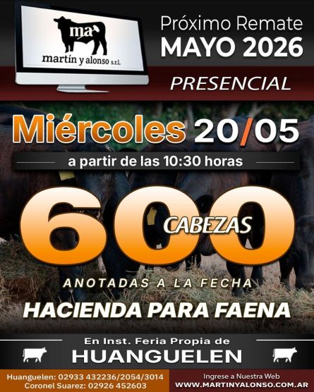 MArtin y Alonso - Huanguelen - Miercoles 20 de Mayo