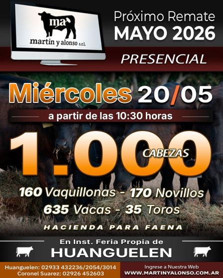MArtin y Alonso - Huanguelen - Miercoles 20 de Mayo