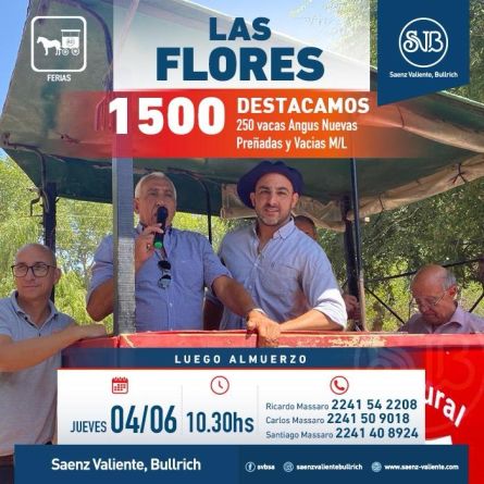 Saenz Valiente Bullrich - Las FLores - Jueves 04 de JUnio