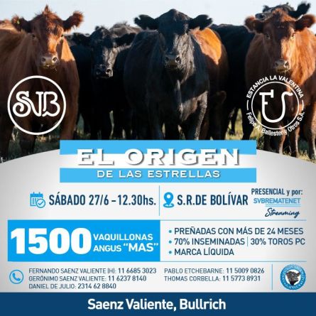 Saenz Valiente Bullrich - Las FLores - Sabado 27 de JUnio