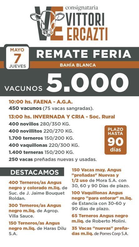 Vittori Ercazti - Jueves - Jueves 07 de Mayo