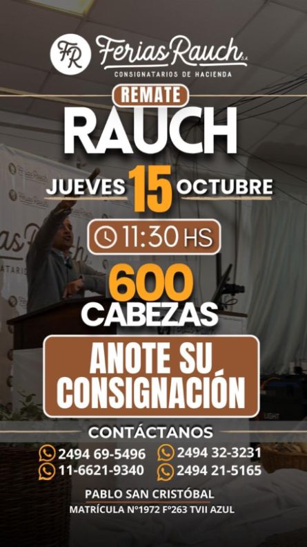 Ferias Rauch - Rauch - Jueves 15 de Octubre