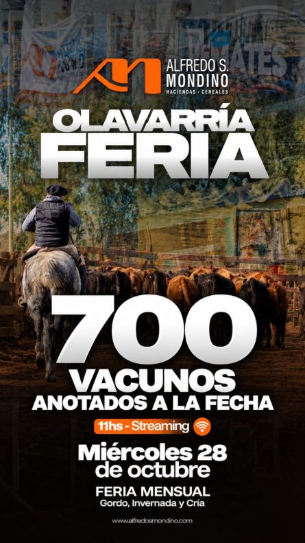 Alfredo S Mondino - Olavarria - Miercoles 28 de Octubre