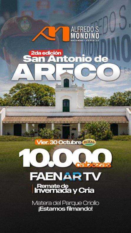 Alfredo S Mondino - Areco - Viernes 30 de Octubre