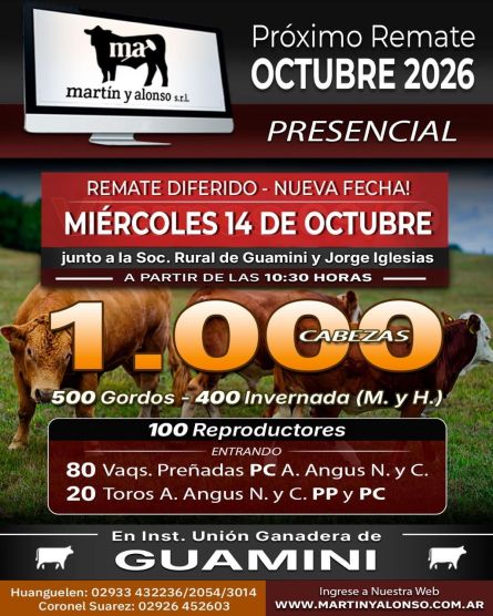 Martin y Alonso - Guamini - Miercoles 09 de Octubre