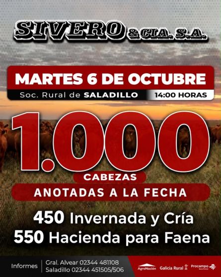 Sivero Sa - Saladillo - Martes 06 de Octubre