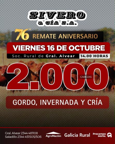 Sivero y Cia Sa - Gral ALvear - Viernes 16 de Octubre