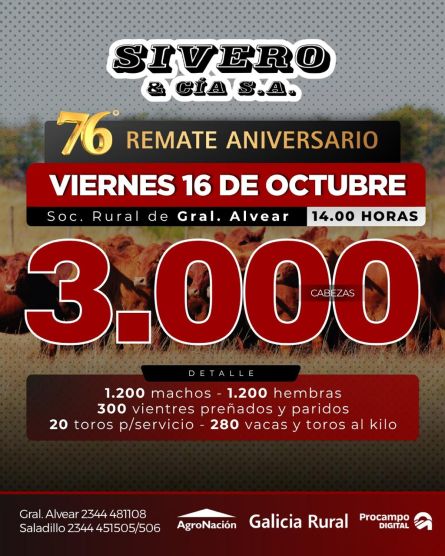 Sivero y Cia Sa - Gral ALvear - Viernes 16 de Octubre