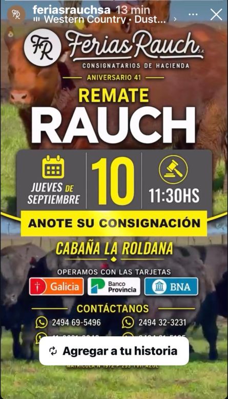 Ferias Rauch - Rauch - Jueves 10 de Septiembre