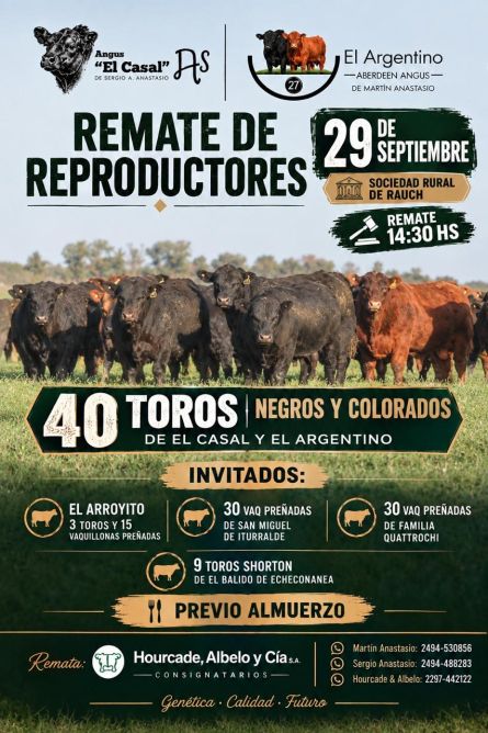 Hourcade ALbelo  y cia - Rauch - Martes 29 de Septiembre