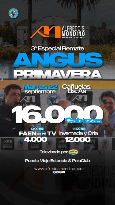 Alfredo S Mondino - Cañuelas - Martes 22 de Septiembre