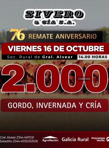 Sivero y Cia Sa - Gral ALvear - Viernes 16 de Octubre